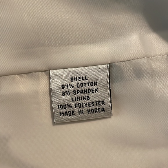 Talbots black and white floral print short jacket. Cotton pique. 14WP. VGUC - Picture 5 of 5